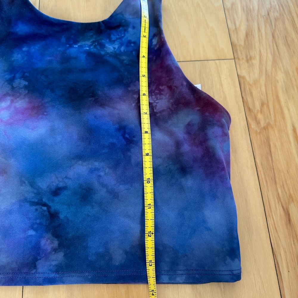 ATHLETA Conscious Crop Bra Tank Supernova Marble Tie Dye - Picture 5 of 9
